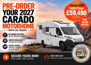 Pre-order your 2027 Carado motorhome – Carado V337 prices from £59,490